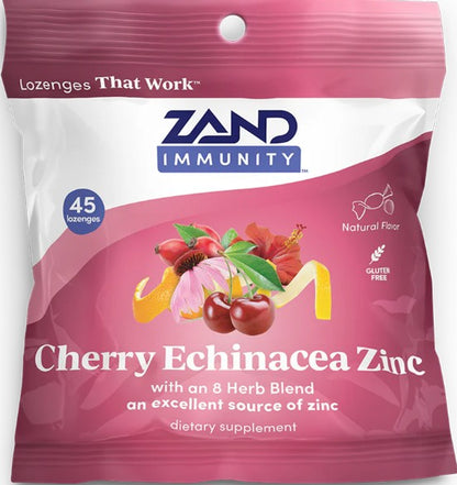 Cherry Echinacea Zinc Immune Lozenges by Zand