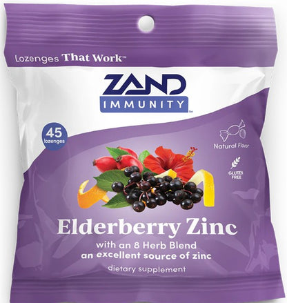 Elderberry Zinc Immune Lozenges by Zand