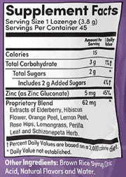 Elderberry Zinc Immune Lozenges by Zand