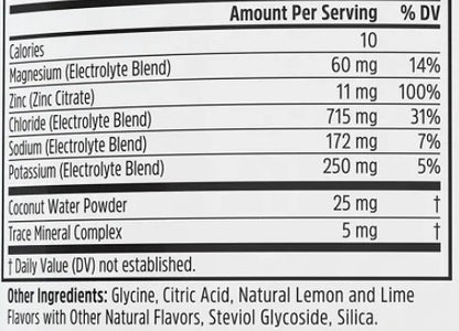 Hydro-Fuel Electrolyte Lemon Lime Powder Packets by Zhou