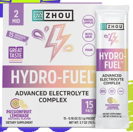 Hydro-Fuel Electrolyte Passionfruit Lemonade Powder Packets by Zhou