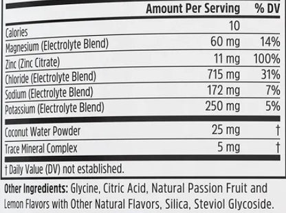 Hydro-Fuel Electrolyte Passionfruit Lemonade Powder Packets by Zhou