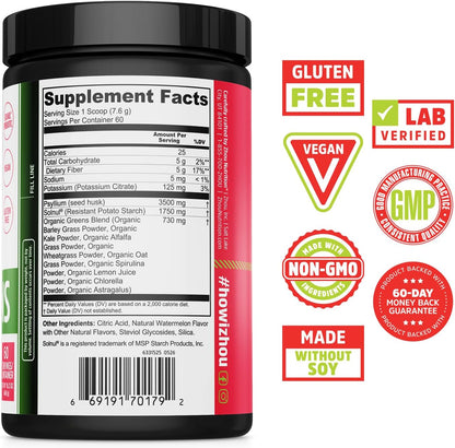 Fiber + Greens Watermelon Powder by Zhou