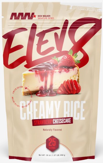 Creamy Rice Strawberry Cheesecake by Elev8