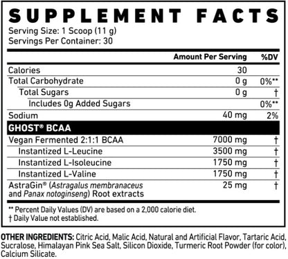 BCAA Lemon Crush Powder by Ghost