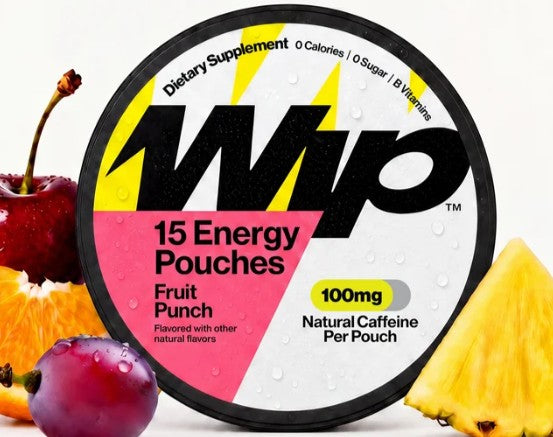 Energy Pouches Fruit Punch 100mg by WIP