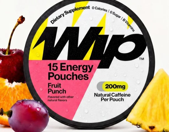 Energy Pouches Fruit Punch 200mg by WIP