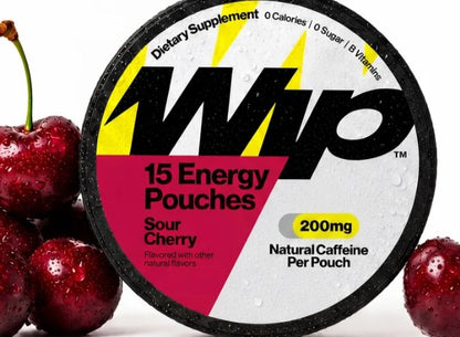 Energy Pouches Sour Cherry 200mg by WIP