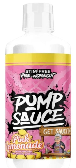 Pump Sauce Liquid Non- Stim Pink Lemonade PreWorkout by Pump Sauce