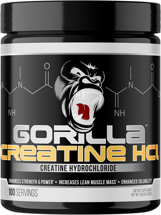 Creatine HCL Unflavored Powder by Gorilla Mind