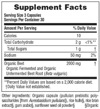 Organic Beet Root Capsules by Nature's Plus