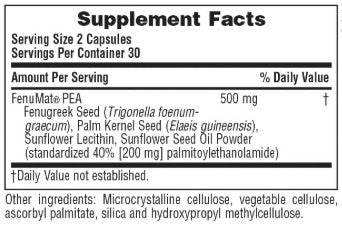 FenuMat PEA Capsules by Nature's Plus
