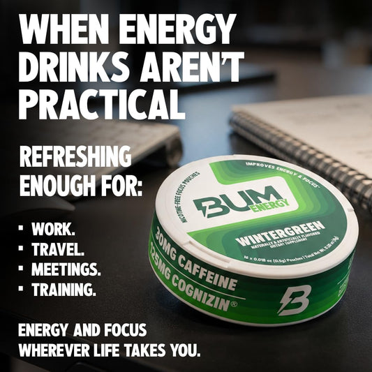 Bum Energy Pouches Wintergreen by Raw Nutrition