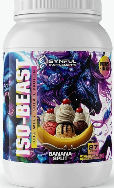 Iso-Beast Protein Banana Split by Synful Supplements