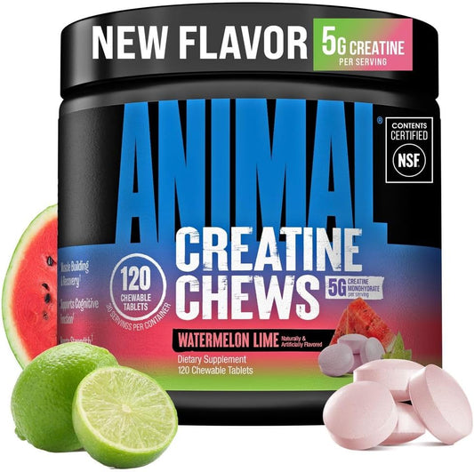Creatine Watermelon Lime Chewable Tablets by Universal Nutrition