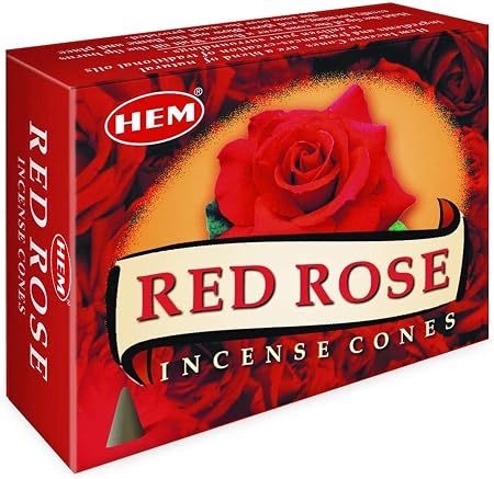 Red Rose Incense Cones by HEM
