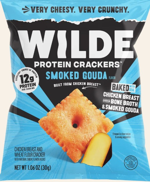 Smoked Gouda Protein Crackers by Wilde