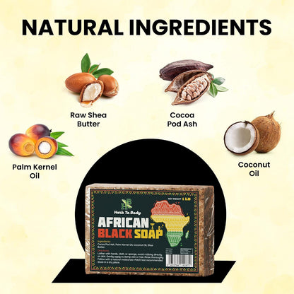 African Black Bar Soap by Herb To Body