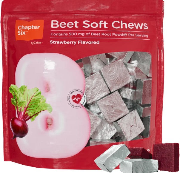 Beet Strawberry Soft Chews by Zahler