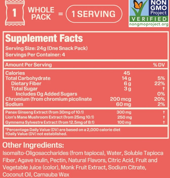 Pick Me Up Caffeine Free Strawberry Energy Gummies by Lioness