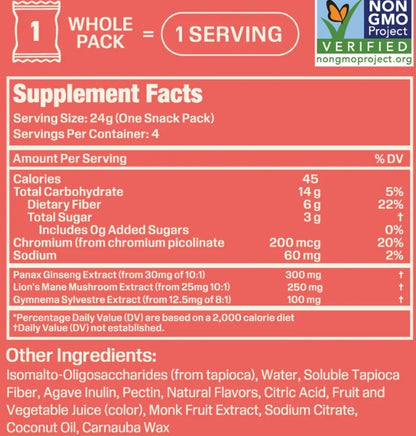 Pick Me Up Caffeine Free Strawberry Energy Gummies by Lioness