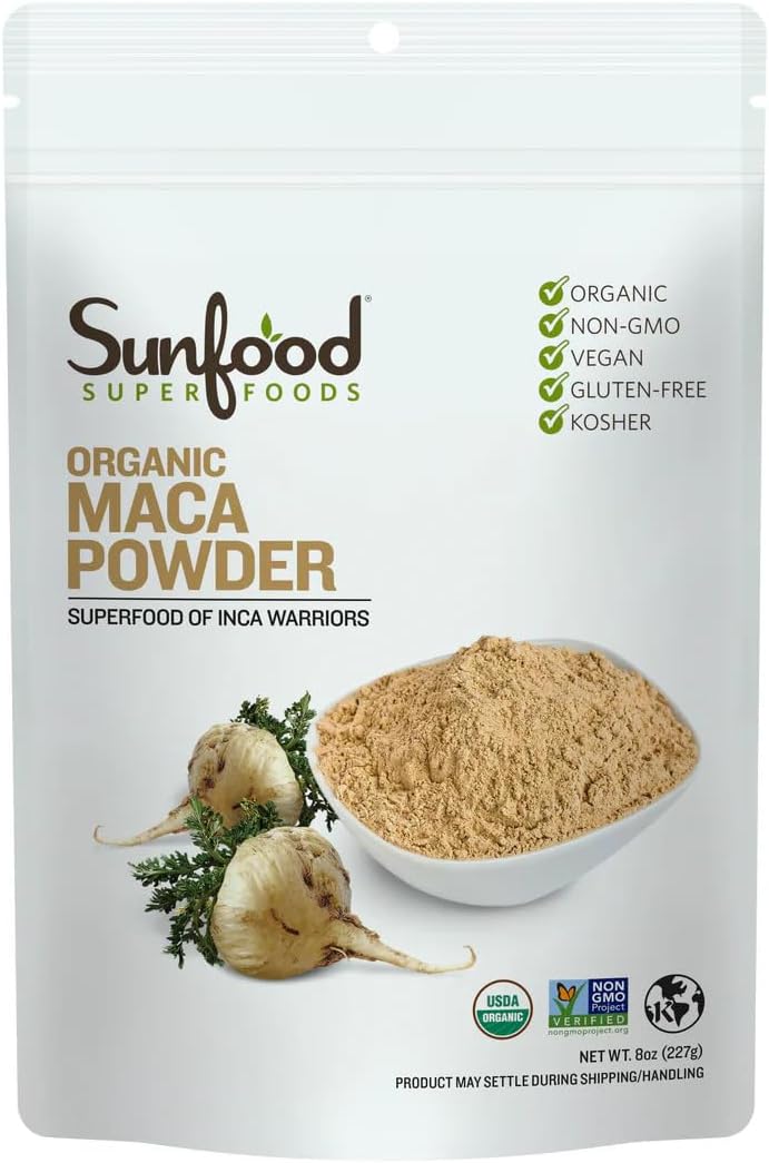 Organic Maca Powder by Sunfood Superfoods
