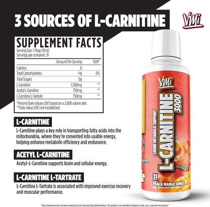 L-Carnitine Liquid 3000 Grape Pez by VMI Sports