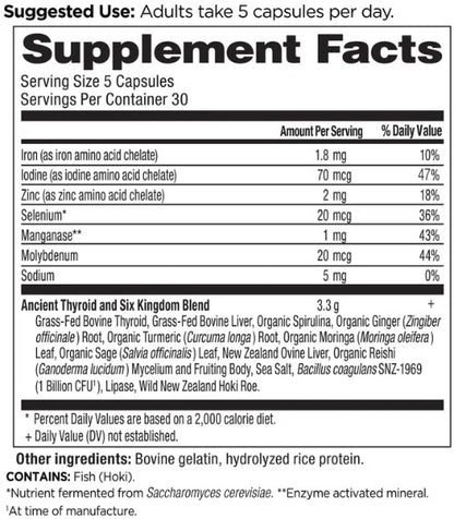 Thyroid Blend Capsules by Ancient Nutrition