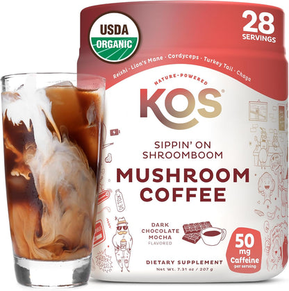 Dark Chocolate Mocha Mushroom Instant Coffee by KOS