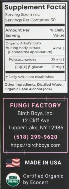 Artist's Conk Liquid Tincture by Birch Boys