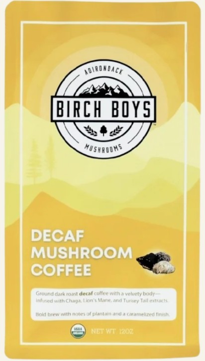 Decaf Mushroom Coffee Dark Roast by Birch Boys