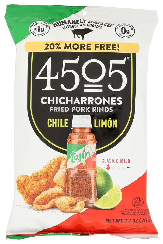 4505 Chicharrones Fried Pork Rinds Tajin Seasoned by Evans Food Group