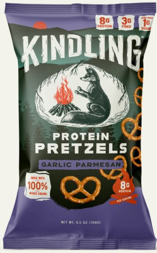 Power Twist Pretzels Garlic Parmesan by Kindling