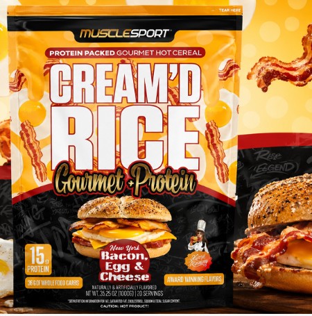 Cream'd Rice Gourmet Bacon Egg & Cheese by Muscle Sport