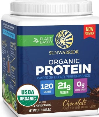 Organic Warrior Performance Chocolate Protein Blend by Sunwarrior