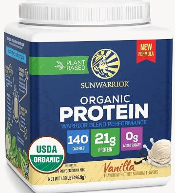 Organic Warrior Performance Blend Vanilla Protein by Sunwarrior