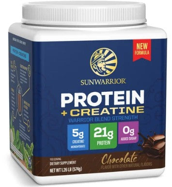 Warrior Blend Plant Protein + Creatine Chocolate by Sunwarrior
