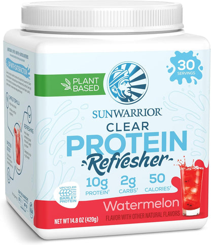 Clear Plant Based Protein Refresher Watermelon Powder by Sunwarrior