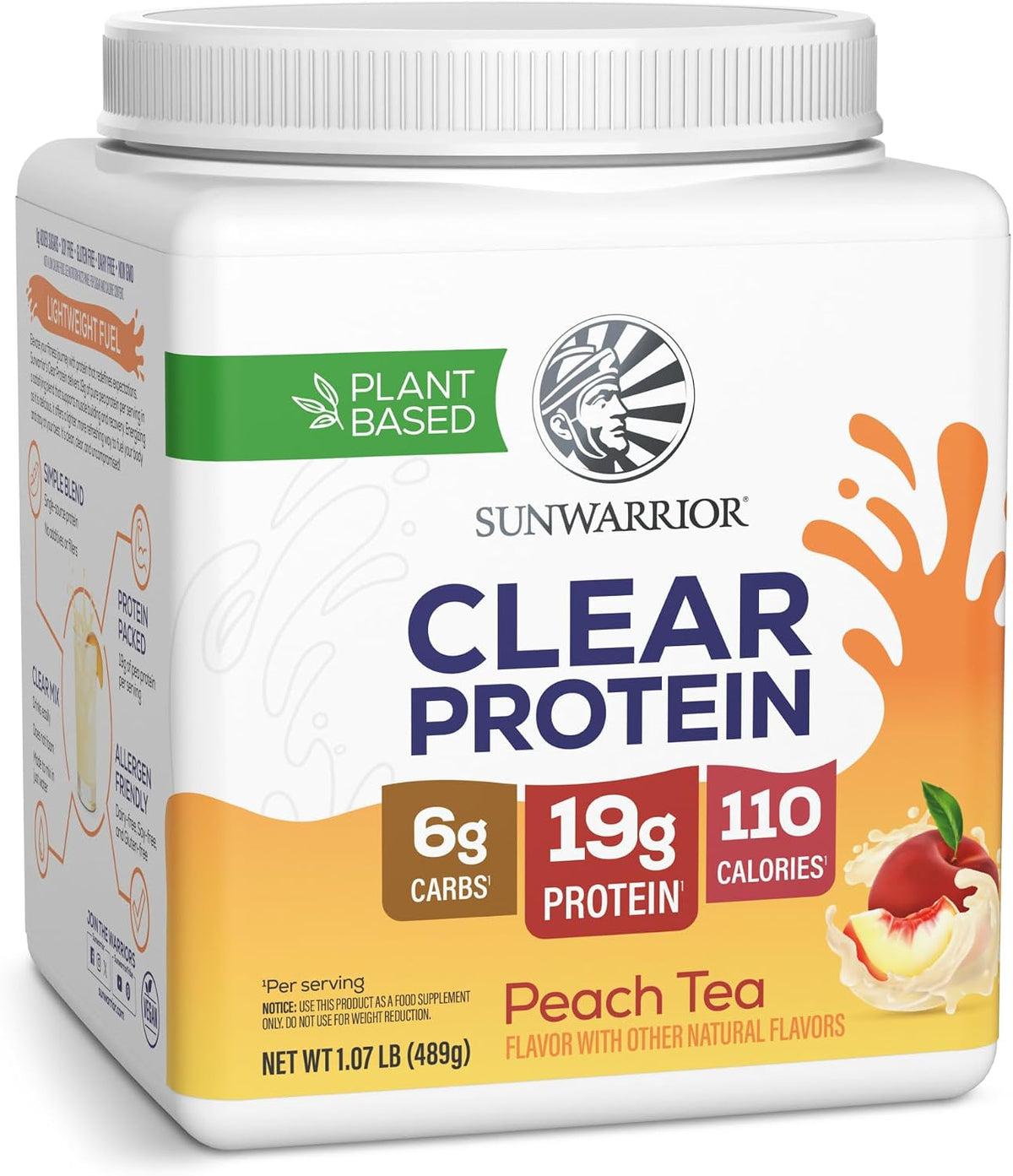 Clear Protein Peach Tea by Sunwarrior
