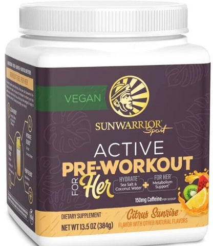 Active PreWorkout for Her Citrus Sunrise Powder by SunWarrior