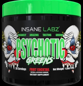 Psychotic Greens Fruit Cocktain Powder by Insane Labs