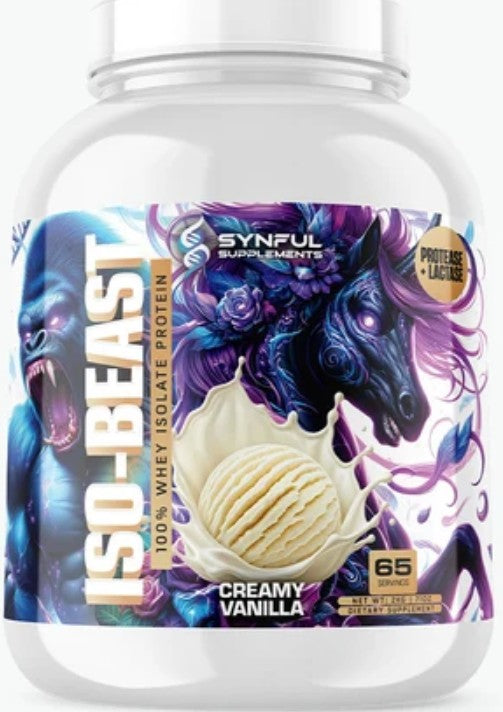 Iso-Beast Whey Protein Creamy Vanilla by Synful Supplements