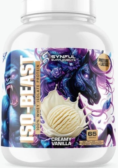 Iso-Beast Whey Protein Creamy Vanilla by Synful Supplements
