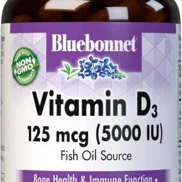 Vitamin D3 5000iu Softgels by Bluebonnet